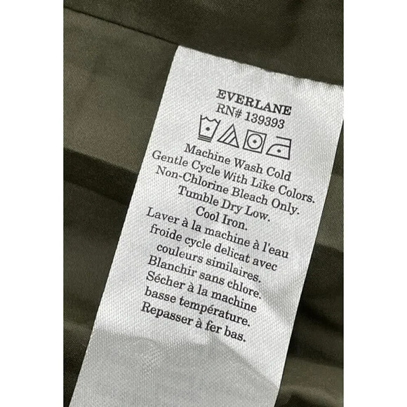 Everlane Women S The ReNew Long Puffer in Kalamata Green Primaloft Hooded Coat - Picture 12 of 13